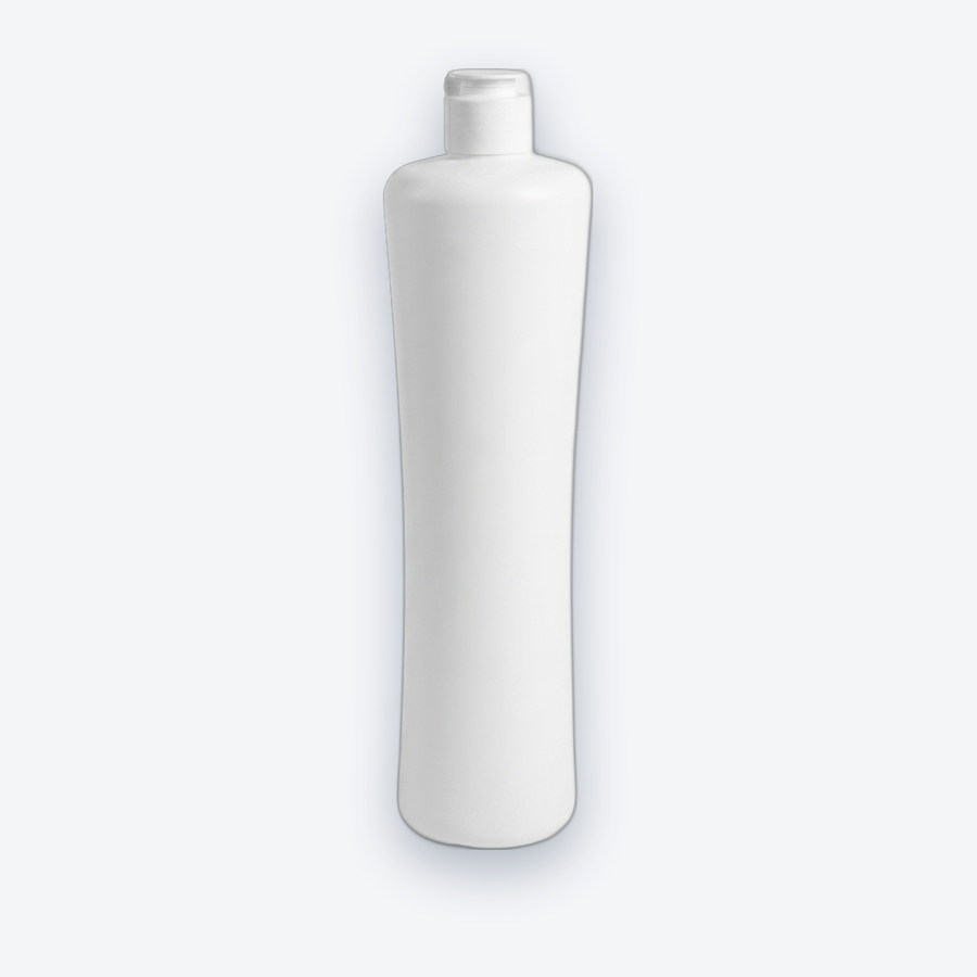 Frasco PEAD 1,5 L — Frasco e tampa branca · linha PEAD, 1,5 L