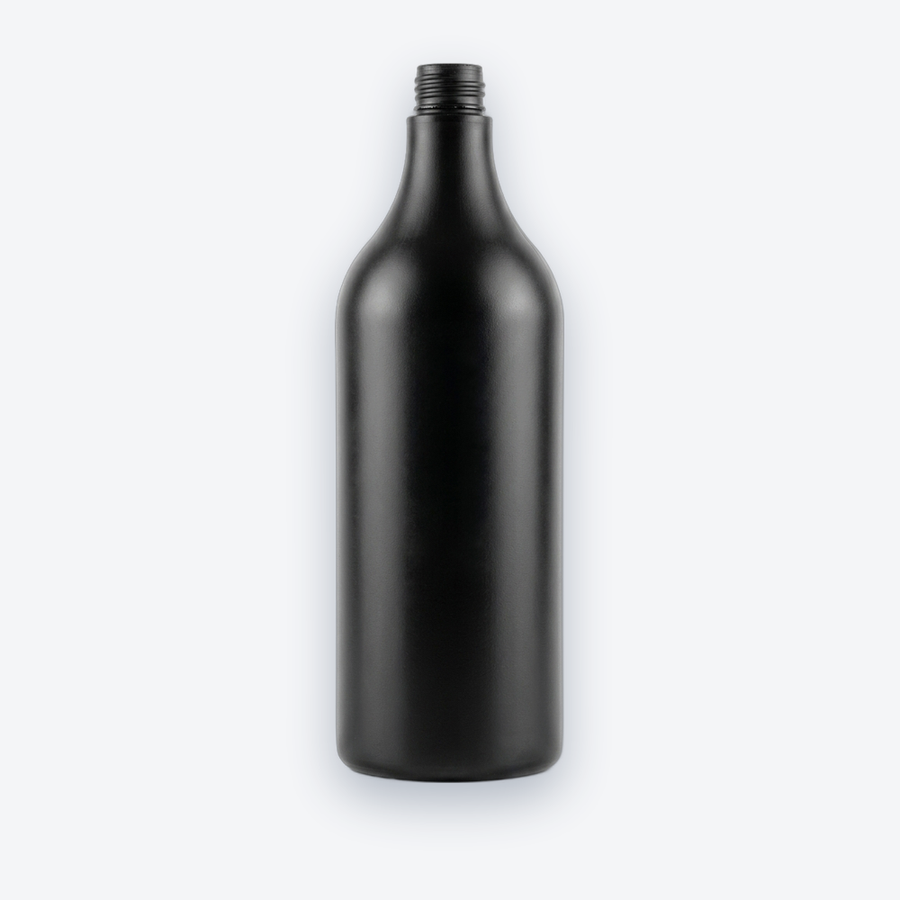 Frasco PEAD 1 L — Frasco e tampa preta · linha PEAD, 1 L